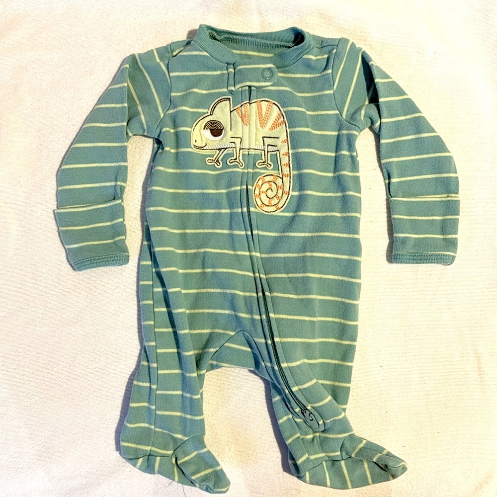 Lizard onesie newborn size